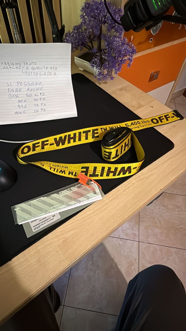 Off-White Off-White Yellow Industrial Belt product image
